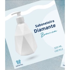 SABONETEIRA DIAMANTE 500ML (BRANCA) 102372 PANAMBY