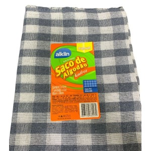 SACO ALGODAO XADREZ (60X38CM) 782439 ALKLIN