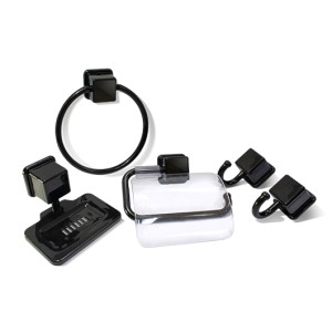 KIT P/BANHEIRO C/5**PRETO** 804417 ARQPLAST