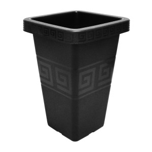 VASO GREGO 0480 (QUAD.PRETO19.5LTS) 699154 PLASMONT