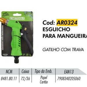 ESGUICHO C/GATILHO (LUXO VERDE) 205060 STARTOOLS