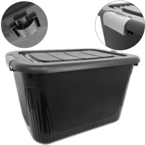 CONTAINER PRETO (80LTS C/RODAS) 905642 PLASNORTHON