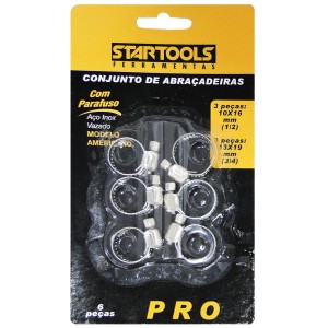 ABRACADEIRA METAL C/6 (C/AJUSTE) 204087 STARTOOLS