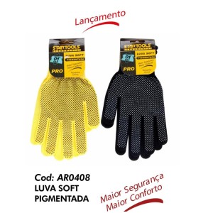 LUVA PIGMENTADA (PRETA/AMAR) 206500 STARTOOLS