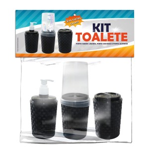 KIT TOALETE C/3 (PRETO) 809979 DELTA