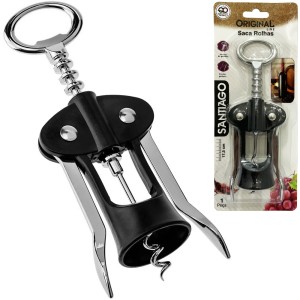 SACA ROLHA borboleta*SANTIAGO (INOX*PLASTICO) 110273 ORIGINAL