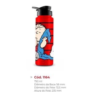 SQUEEZE 1164 (VERM.LINO*SNOOPY) 750ML 211647 BANDEIRANTE