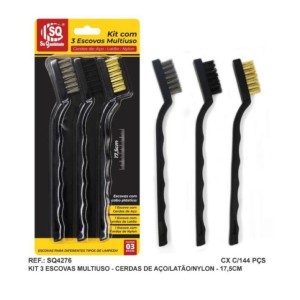 ESCOVA ACO C/3 (17,5CM) 532897 SQ IMPORT