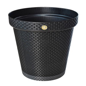 VASO RATTAN RED.PRETO (36LTS) 805629 ARQPLAST