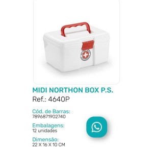 P.S*MIDI NORTHON BOX  (22X16X10CM) 902740 PLASNORTHON