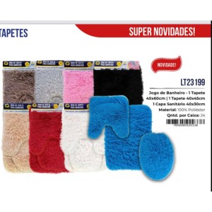 JG BANHEIRO C/3 FELPUDO(COLOR) 929338 H-100