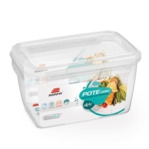 POTE 4TRAVAS TRANSP.1289 (4400ML ALTO) 712893 RAINHA