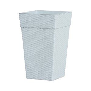 VASO RATTAN 511 (CINZA QUAD.10LT) 705111 PLASNEW