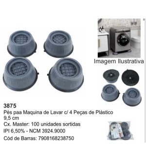 PE MAQUINA LAVAR C/4PC (8CM) 900383 TOP RIO