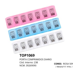 PORTA COMPRIMIDO RET (07 DIV) 123732 TOP UTIL