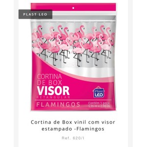 CORTINA BOX VISOR (FLAMINGOS) 152200 PLASTLEO