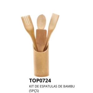 KIT TALHER+BASE C/5PCS (BAMBU) 141732 TOP UTIL