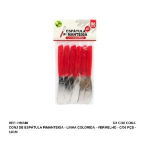 ESPATULA MANTEIGA C/6  (CB VERM) 110228*173560 HM*ORIGINAL