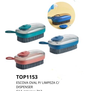ESCOVA C/DISPENSER (OVAL) 129628 TOP UTIL