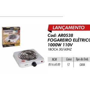 FOGAREIRO ELETRICO 1BOCA (110V) 208818 STARTOOLS