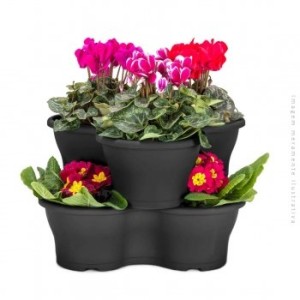 VASO TREVO PRETO 3,0LTS ( 22X9CM) 179291 PLASMARC