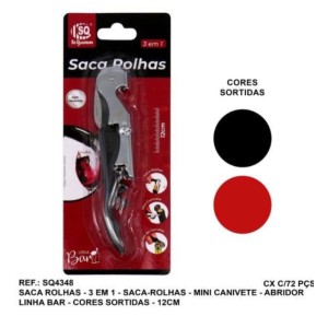 SACA ROLHA PAPAGAIO 3X1 (VERM*PRETO) 534099 SQ IMPORT