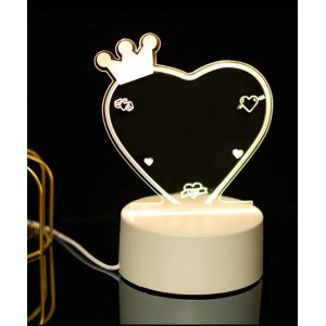 LUMINARIA 3D (CORACAO*COROA) 255160 AMIGOLD