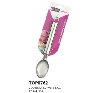 COLHER SORVETE 12CM (CB.RED.INOX) 101716 TOP UTIL