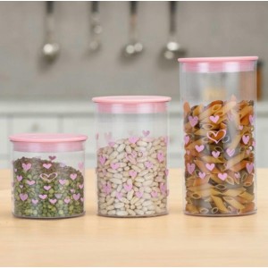 POTE CORACAO 1400ML (ROSE) 407571 PLASTUTTI