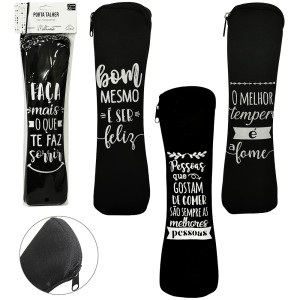 ESTOJO P.TALHER C/ZIPER **PRETO** 217836 FU XING