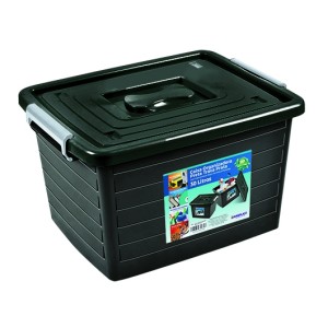 CONTAINER PRETO (30LTS SIMPLES) 805858 ARQPLAST