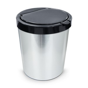 LIXEIRA CLICK RED.10LTS (INOX) 804257 ARQPLAST