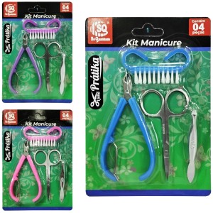 KIT MANICURE C/4 (ESCOVA UNHA/ALICATE ETC.) 523932 SQ IMPORT
