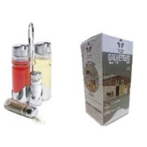 GALHETEIRO C/5PCS (VIDRO) 600682 TOP MIX