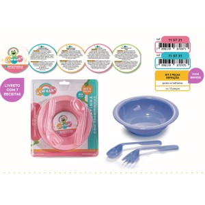 KT PAPINHA ROSA (PRATO*TALHER) 872871 NEW BABY