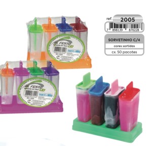 FORMA SORVETE C/4 (RETANGULAR) 870228 NEW BABY