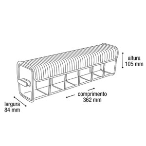 ORGANIZADOR TIPO GAVETA (PRETO) 806619 ARQPLAST