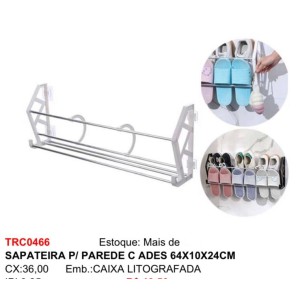 SAPATEIRA PAREDE (64X10X24CM) 904664 TOP RIO