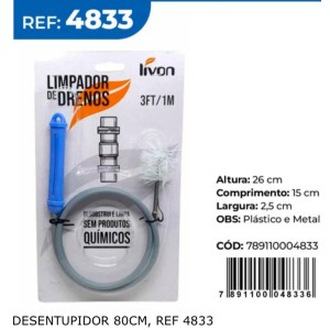 DESENTUPIDOR*LIMPA DRENOS (80CM) 48336 ONYX