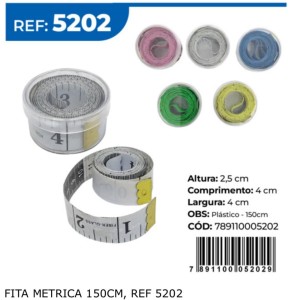 FITA METRICA 1,5MT (POTE) 600255*TOP MIX