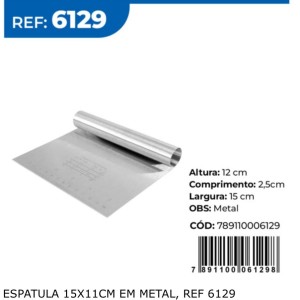 ESPATULA INOX 15CM (CB TUBULAR) 533399 SQ