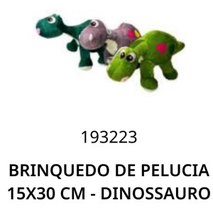 PELUCIA*DINOSSAURO (30CM) 231720 TIJUCAS