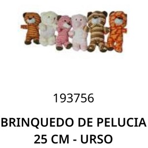 PELUCIA*URSO (25CM) 237647 TIJUCAS
