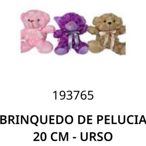 PELUCIA*URSO (20CM) 237739 TIJUCAS