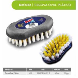 ESCOVA OVAL PLASTICA /540222 BRUBALAR