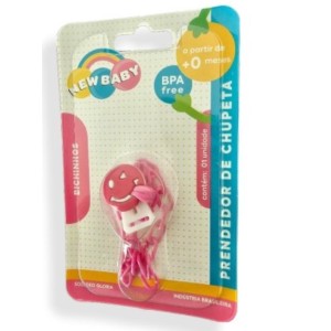 PRENDEDOR CHUPETAS (ROSA) 871928 NEW BABY