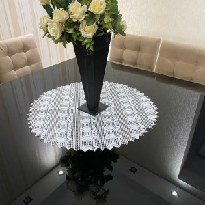 CENTRO MESA EM RENDA (BRANCA) 460077 ROMANCE