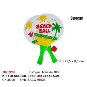 KIT FRESCOBOL (C/3 PCS) 872565 TOP RIO