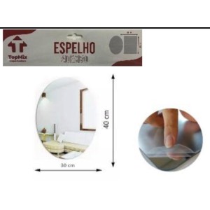 ESPELHO PLASTICO OVAL (30*40CM) 600781 TOP MIX