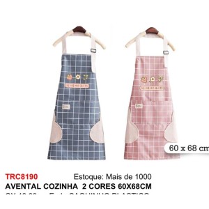 AVENTAL COZINHA 60X68CM (2 CORES) 881901 TOP RIO